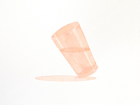 A glass of water